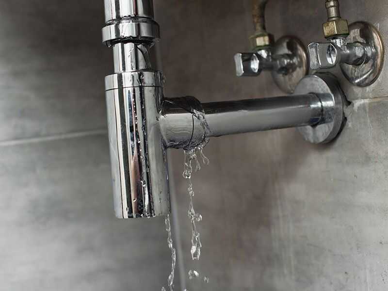 Pipe under sink leaking
