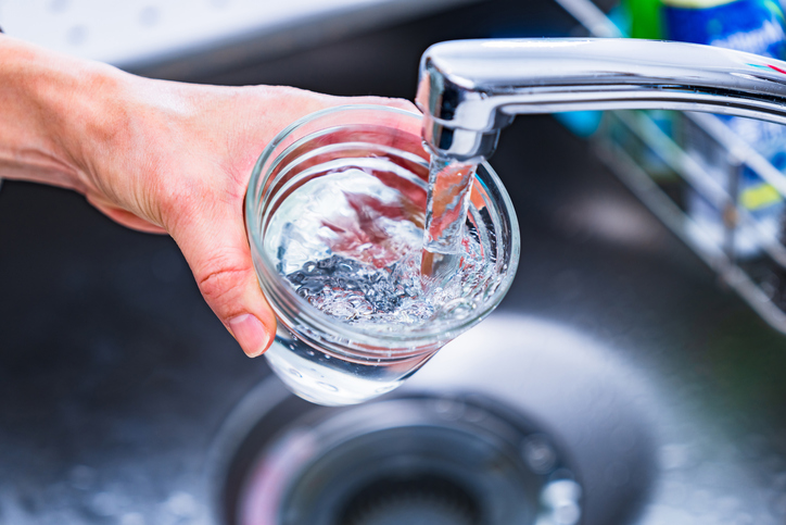 water being filled from a faucet